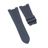 25mm Vertical Stripes Gray FKM Rubber Watch Strap For Patek Philippe Nautilus