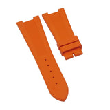25mm Vertical Stripes Orange FKM Rubber Watch Strap For Patek Philippe Nautilus
