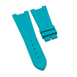25mm Vertical Stripes Tiffany Blue FKM Rubber Watch Strap For Patek Philippe Nautilus