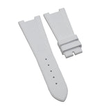 25mm Vertical Stripes White FKM Rubber Watch Strap For Patek Philippe Nautilus