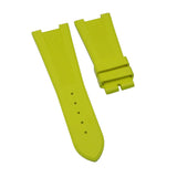 25mm Vertical Stripes Yellow FKM Rubber Watch Strap For Patek Philippe Nautilus