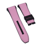 26mm, 29mm Nylon Grain Pink FKM Rubber Watch Strap For Franck Muller Vanguard