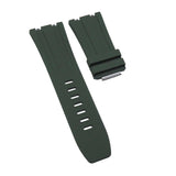 28mm Nylon Grain Army Green FKM Rubber Watch Strap For Audemars Piguet Royal Oak Offshore 15720
