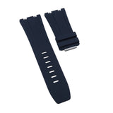28mm Nylon Grain Navy Blue FKM Rubber Watch Strap For Audemars Piguet Royal Oak Offshore 15720