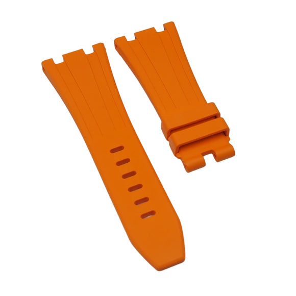 28mm Orange FKM Rubber Watch Strap For Audemars Piguet Royal Oak Offshore 26170 Series