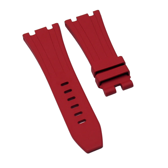 28mm Red FKM Rubber Watch Strap For Audemars Piguet Royal Oak Offshore 26170 Series