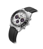 Crafter Blue 20mm FKM Rubber CTS Watch Strap With End Links For SEIKO SPEEDTIMER 39MM