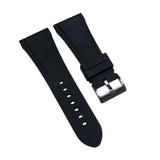 30mm Black FKM Rubber Watch Strap For Bulgari Octo