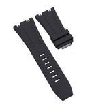 30mm Dark Gray FKM Rubber Watch Strap For Audemars Piguet Royal Oak Offshore 43mm, Quick Release