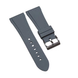 30mm Gray FKM Rubber Watch Strap For Bulgari Octo