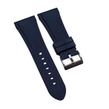 30mm Navy Blue FKM Rubber Watch Strap For Bulgari Octo