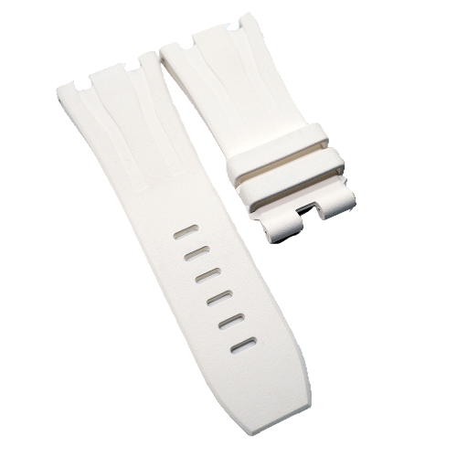 30mm White FKM Rubber Watch Strap For Audemars Piguet Royal Oak Offshore 44mm
