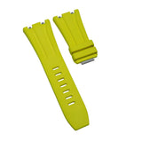 30mm Yellow FKM Rubber Watch Strap For Audemars Piguet Royal Oak Offshore 43mm, Quick Release