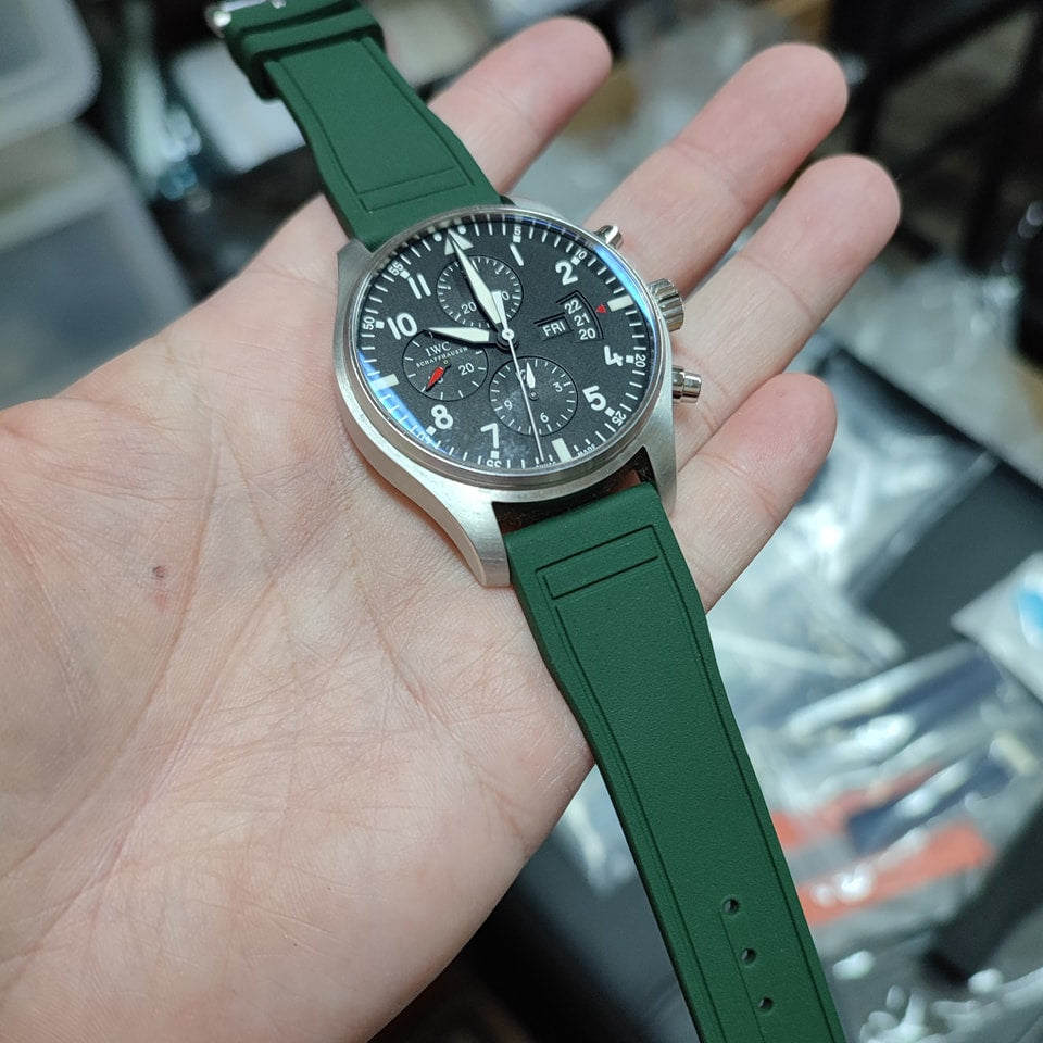 Iwc Top Gun Watch Green Iwc Pilot Chronograph Strap IWC Pilot's