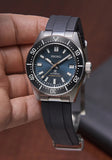 Crafter Blue 20mm FKM Rubber CTS Watch Strap With End Links For SEIKO 1965 HERITAGE DIVER 40.50MM
