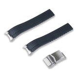 Crafter Blue 20mm FKM Rubber CTS Watch Strap With End Links For SEIKO 1965 HERITAGE DIVER 40.50MM