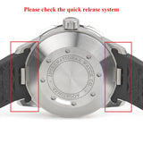 22mm Yellow FKM Rubber Watch Strap For IWC Aquatimer, Quick Release System