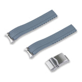 Crafter Blue 20mm FKM Rubber CTS Watch Strap With End Links For SEIKO 1965 HERITAGE DIVER 40.50MM