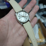 20mm Milkshake White Saffiano Leather Watch Strap
