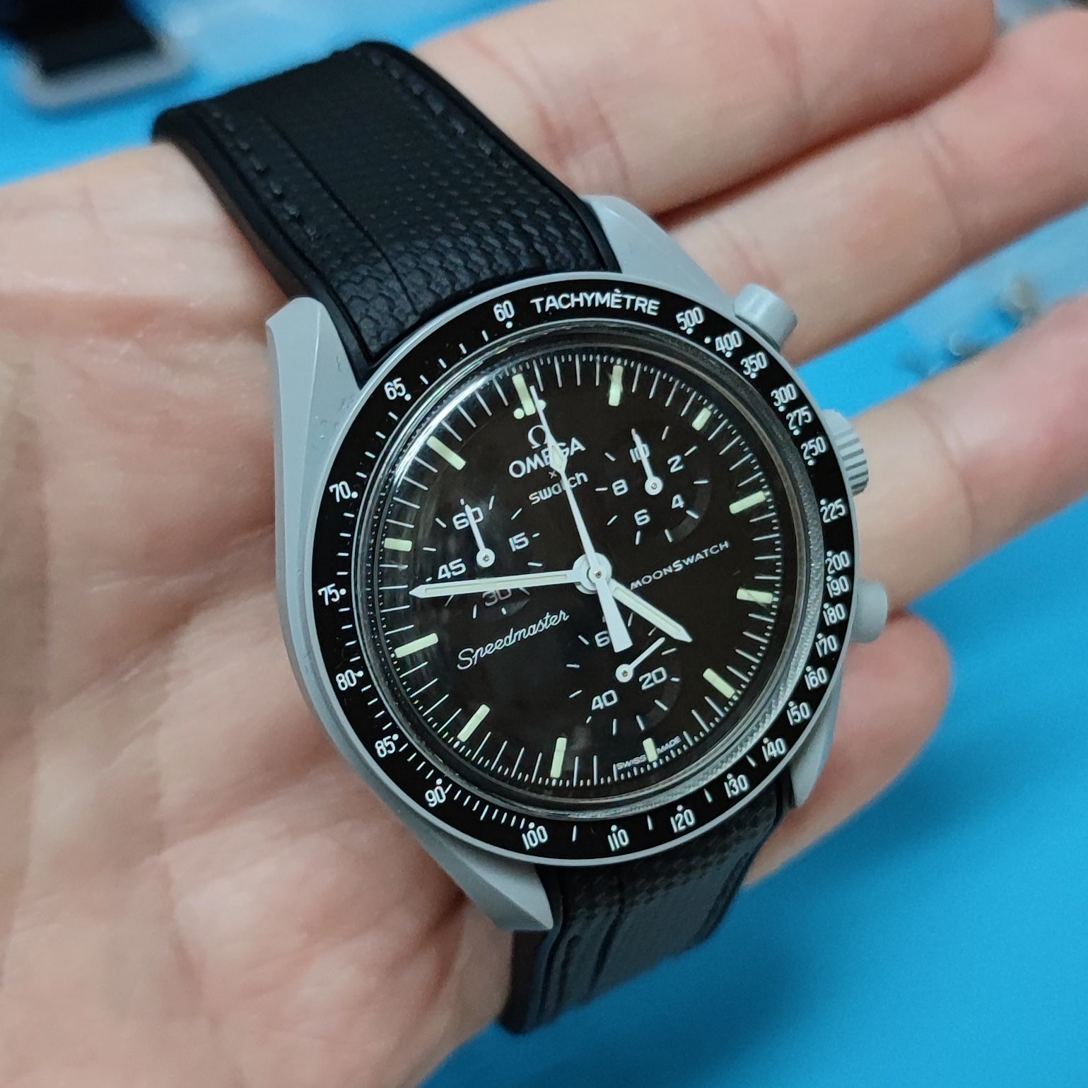 rubber strap 20mm 22mm black watch strap