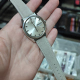 18mm, 19mm, 20mm, 22mm Grey Suede Leather Slim Watch Strap