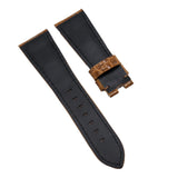 26mm Tawny Brown Alligator Leather Watch Strap For Panerai
