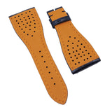 30mm, 32mm Racing Style Navy Blue Alligator Leather Watch Strap For Roger Dubuis Golden Square