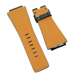 24mm Dark Forest Green Alligator Leather Watch Strap For Bell & Ross