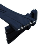 28mm Nylon Grain Navy Blue FKM Rubber Watch Strap For Audemars Piguet Royal Oak Offshore 15720