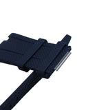 28mm Nylon Grain Navy Blue FKM Rubber Watch Strap For Audemars Piguet Royal Oak Offshore 15720