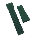 20mm Straight End Blackish Green FKM Rubber Watch Strap For Rolex Daytona