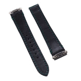 18mm, 21mm Dark Green Alligator Embossed Leather Watch Strap For Cartier Santos Model, Quick Switch System, New Clasp Version