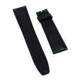 20mm, 21mm Dark Green Alligator Embossed Calf Leather Watch Strap For IWC