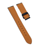 18mm, 20mm, 22mm Gradient White & Black Cordovan Leather Watch Strap