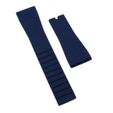 20mm Straight End Navy Blue FKM Rubber Watch Strap For Rolex Daytona