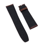 20mm, 21mm Brown Alligator Embossed Calf Leather Watch Strap For IWC