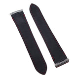 18mm, 21mm Red Alligator Embossed Calf Leather Watch Strap For Cartier Santos Model, Quick Release