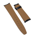 20mm, 21mm, 22mm Black Alligator Leather Watch Strap (Curved Lugs) For IWC Portugieser