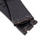 28mm Dark Brown Alligator Leather Watch Strap, Cream Stitching For Audemars Piguet Royal Oak Offshore 26470 Series