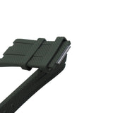 28mm Nylon Grain Army Green FKM Rubber Watch Strap For Audemars Piguet Royal Oak Offshore 15720
