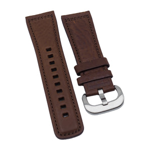 28mm Gingerbread Brown Calf Leather Watch Strap For SevenFriday