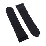 23mm, 24.5mm Black Rubber Watch Strap For Cartier Santos 100 XL