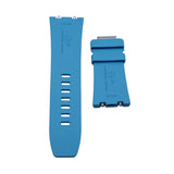 28mm Nylon Grain Sky Blue FKM Rubber Watch Strap For Audemars Piguet Royal Oak Offshore 15720