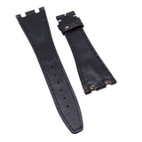 28mm Dark Brown Alligator Leather Watch Strap, White Stitching For Audemars Piguet Royal Oak Offshore
