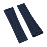 22mm, 24mm Navy Blue FKM Rubber CTS Watch Strap For Breitling