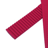 21mm, 22mm Curved End Red FKM Rubber Watch Strap For Patek Philippe Aquanaut