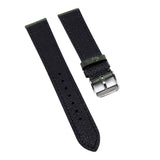 18mm, 19mm, 20mm, 21mm Basil Green Calf Leather Watch Strap