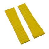 22mm, 24mm Yellow FKM Rubber CTS Watch Strap For Breitling