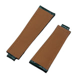 20mm Dark Forest Green Alligator Leather Watch Strap, White Stitching For Rolex