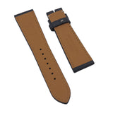 20mm, 22mm Dark Grey Babele Leather Watch Strap